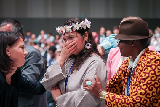 Small Islands States representative at COP28, by UNFCCC